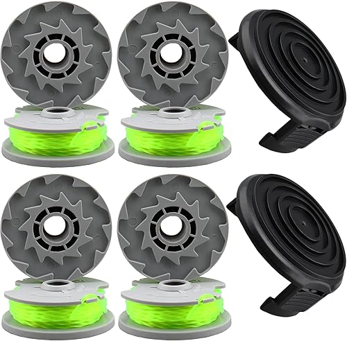 Miniatura 9 de WA0014 - Carretes de repuesto de línea de recortadora para desbrozadora Worx WG168 WG184 WG190 WG191 de repuesto, alimentación automática de 20 pies