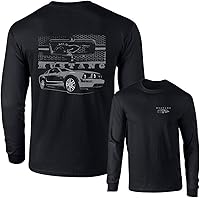 Vista 1 de MUSTANG PONY GRILL con FORD SHELBY CAR CAMISETA MANGA LARGA F&B