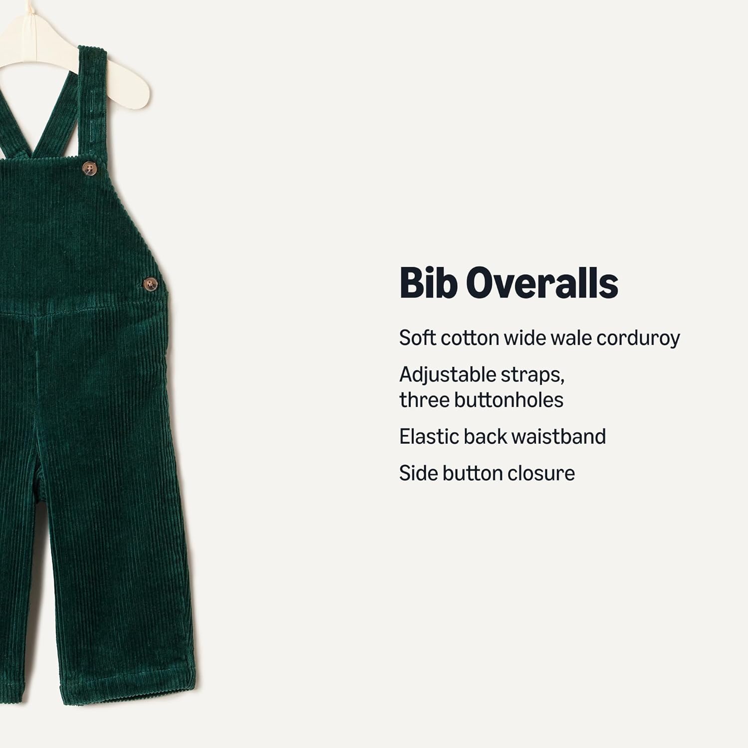Amazon Essentials x Sofia Grainge Toddler and Baby Boys' Corduroy Bib Overall - Image 2