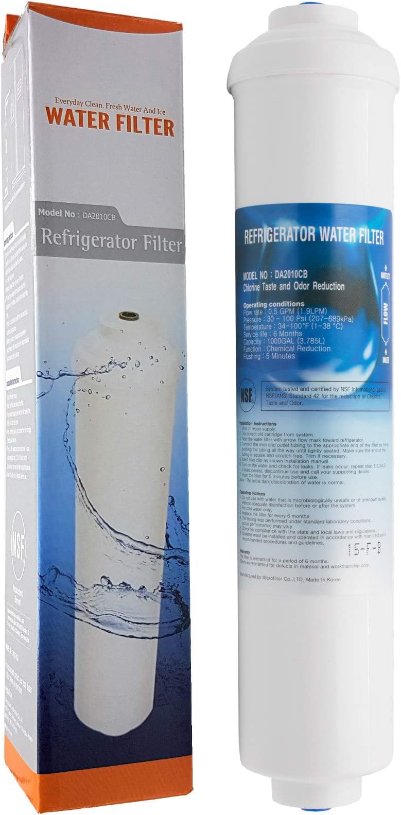 4x AquaHouse AH-UIF Kompatibel Kühlschrank Wasserfilter passt für Samsung DA29-10105J Haier