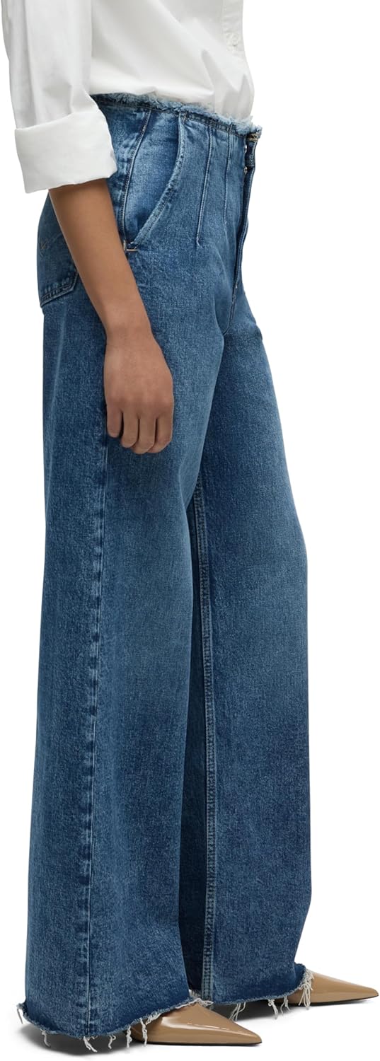 HUDSON Jeans Women's James Ultra HIGH Rise Wideleg Petite - Image 2