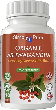 Organic Ashwagandha for Calm, Sleep & Stress Resilience | 500mg Capsules x 90 | 100% Pure Soil Association Certified | High Strength | with Natural KSM-66 | Gluten Free | GM Free | Vegan