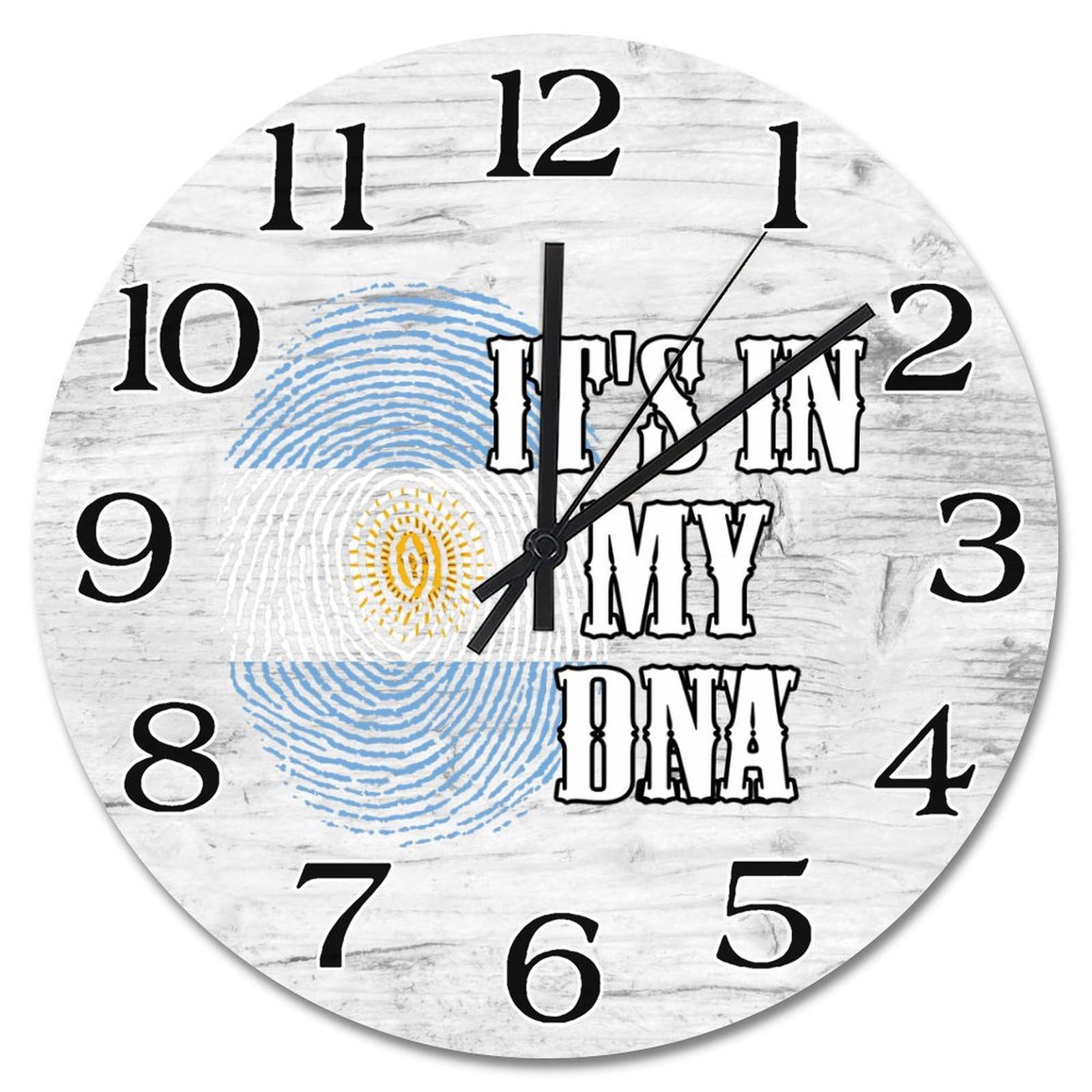 Horloge Argentine silencieuse vintage pour stopper le tic-tac dans votre chambre