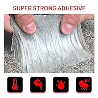 Vista 4 de TAPEBEAR Cinta de sellado impermeable de butilo de 4 pulgadas x 16 pies, cinta de aluminio mejorada resistente para reparación de caravanas, toldos