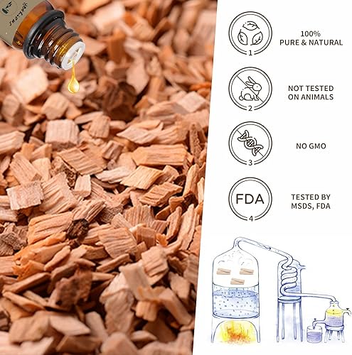 Miniatura 7 de yethious Aceites esenciales de sándalo para difusor y aromaterapia, aceite puro de sándalo para la piel, aceites para el cabello, 0.3 fl oz