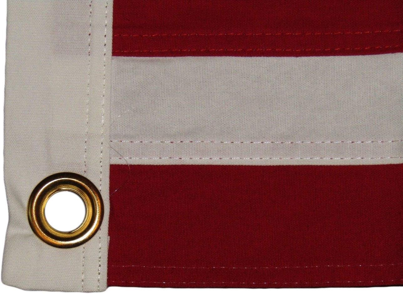 AES 3x5 Embroidered 48 Star Stars USA Sewn 100% Cotton Flag 3'x5' Clips Handmade