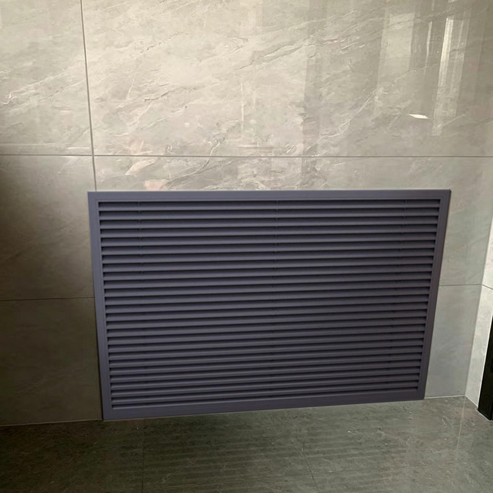 Lüftungsschlitzabdeckung, dekoratives Aluminium-Rücklaufsystem, 60 cm Breite, abnehmbare Lüftungsschlitz-Zugangsplatte für verbesserte Belüftung, für den Innenbereich