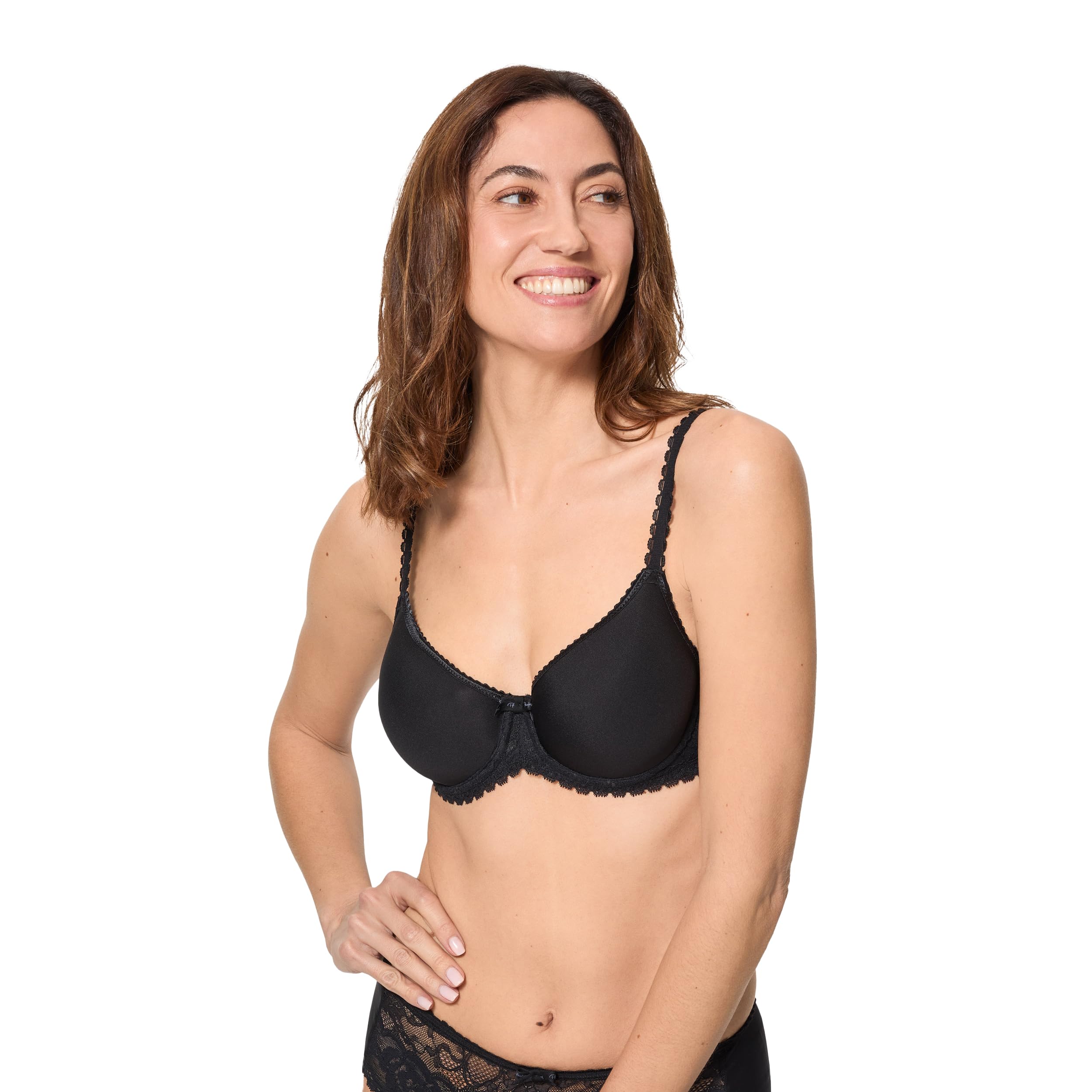 Playtex Bra Flower Elegance Spacer Underwire Women x1, Black, 34B