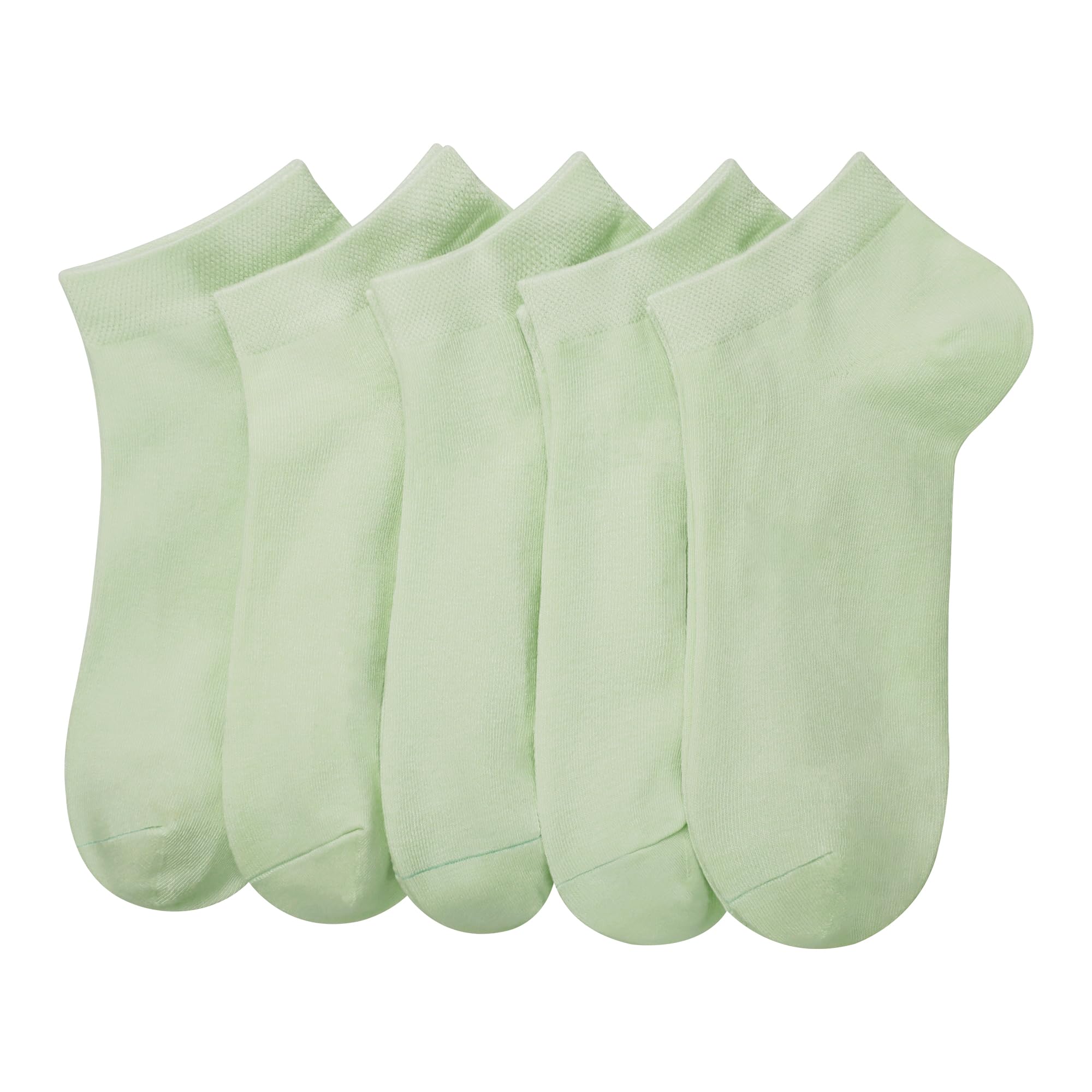 SERISIMPLE Women Viscose Bamboo Ankle Socks Low Cut Thin Sock Lightweight Pastal Color Soft Sock 5 Pairs