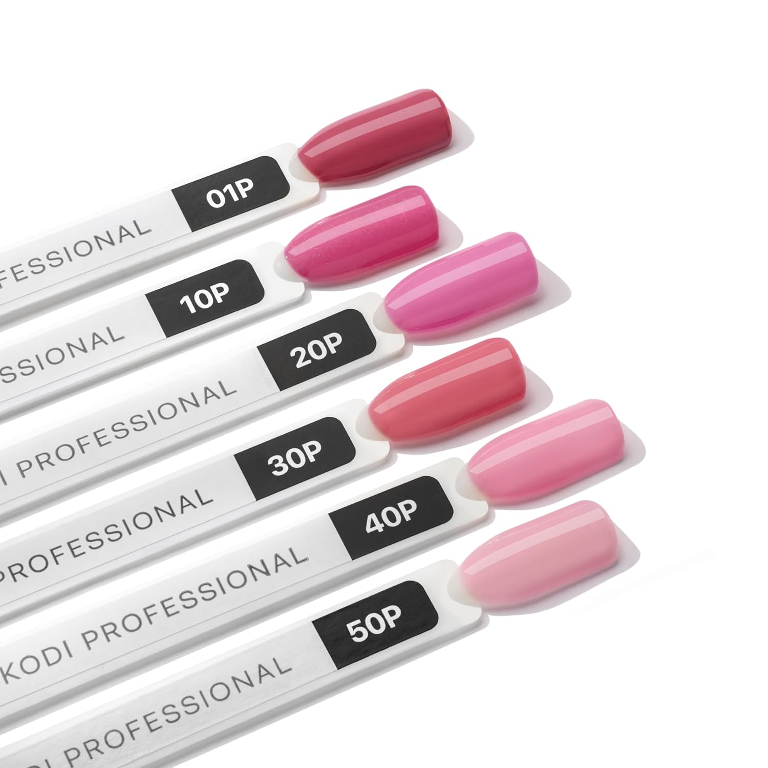 kodi professional Pink Lilac Salmon Gel Nail Polish Color 7ml. (0.23 fl oz) Led Uv Coat Soak Off (50 P (transparent-pink), 7ml)