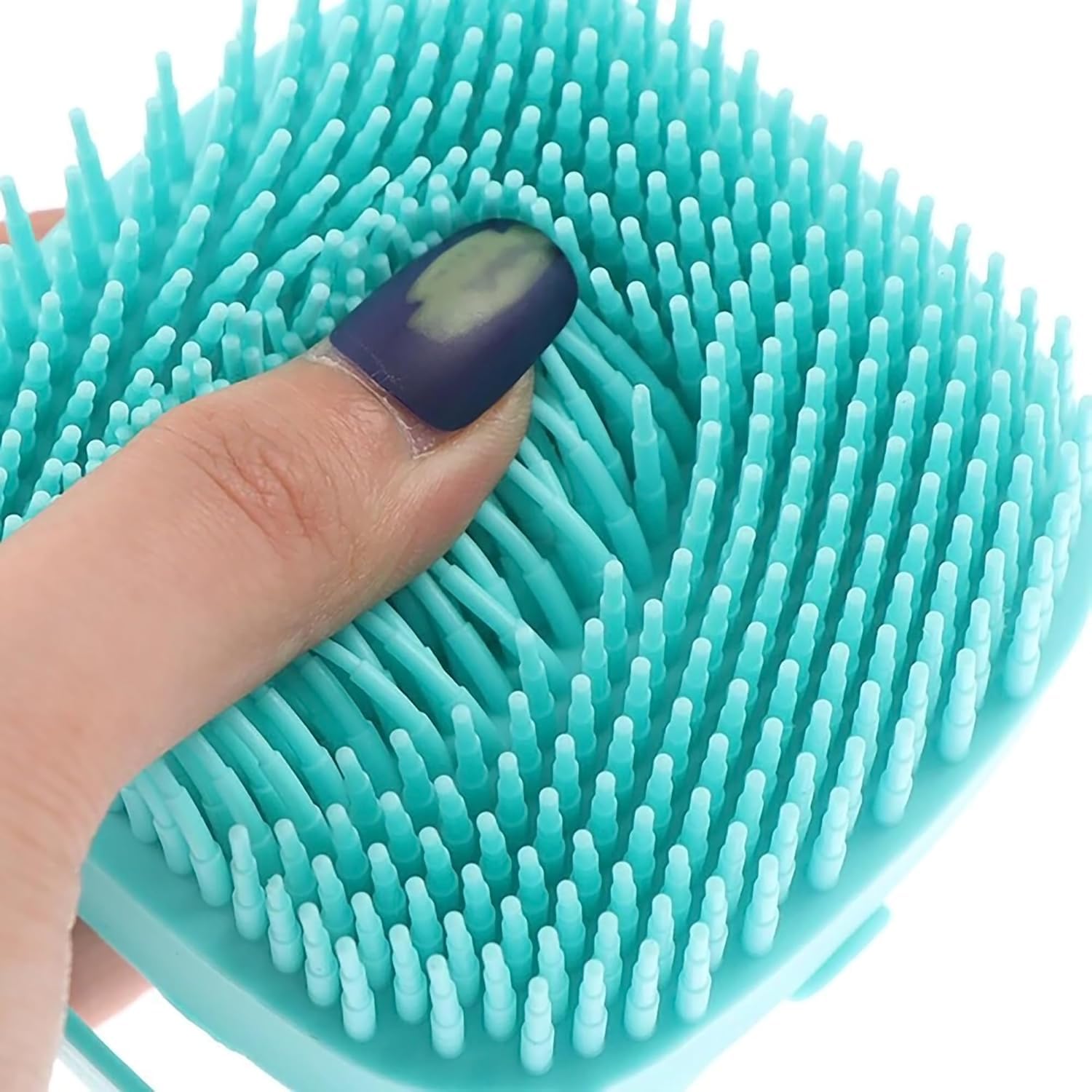 NOMAZO Scalp Scrubber, Hair Shampoo Brush Relax Stress Handheld Relieve Itching Massaging Waterproof Remove Dandruff for Straight Hair-ZN-218 1