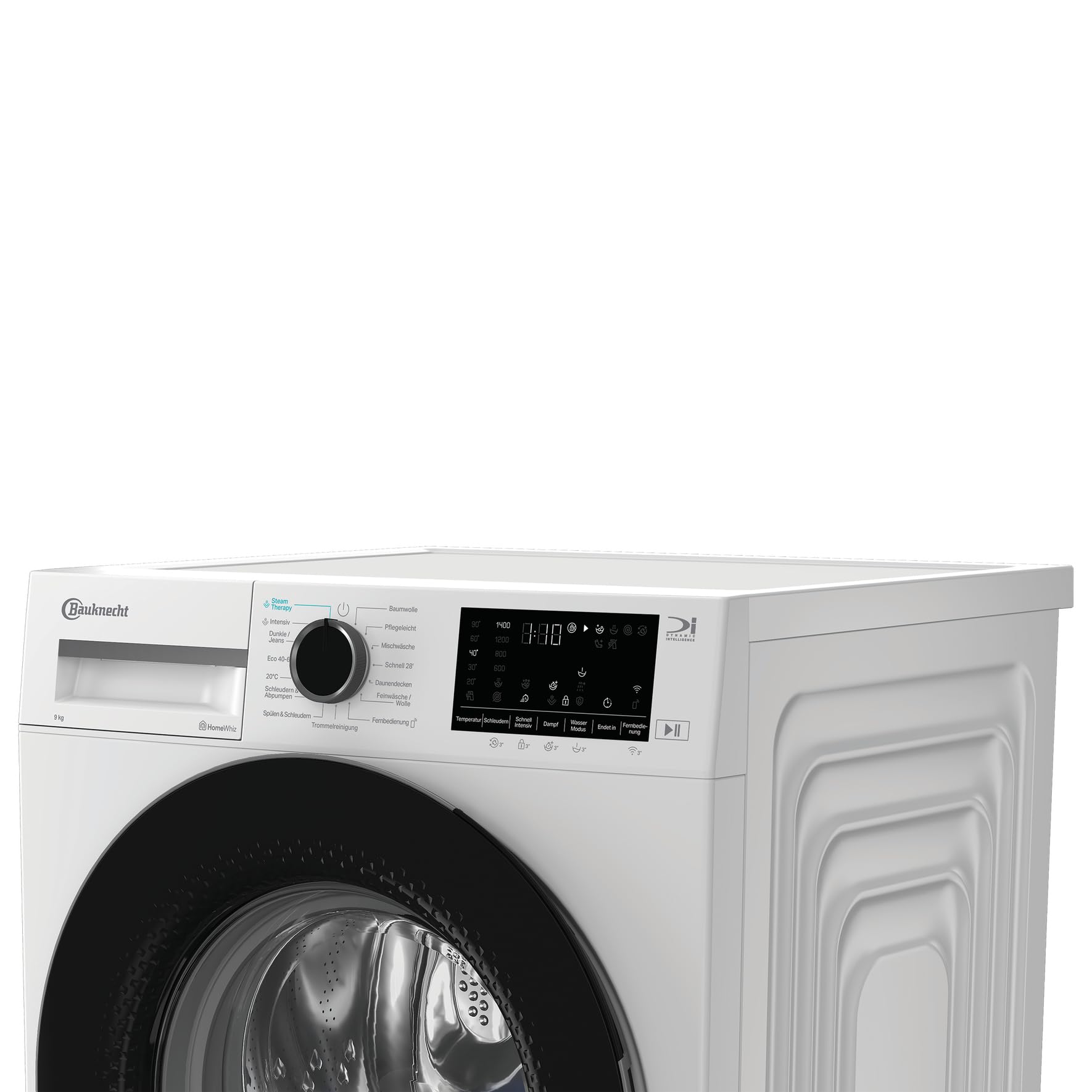 Bauknecht B W 9A30 BS Waschmaschine, 9 kg, 1400 U/min, Frontlader, Steam Therapy & Steam Technologie, Adaptive Wash, ColdWash, HomeWhiz, Energy Saver, leiser Inverter-Motor, Weiß