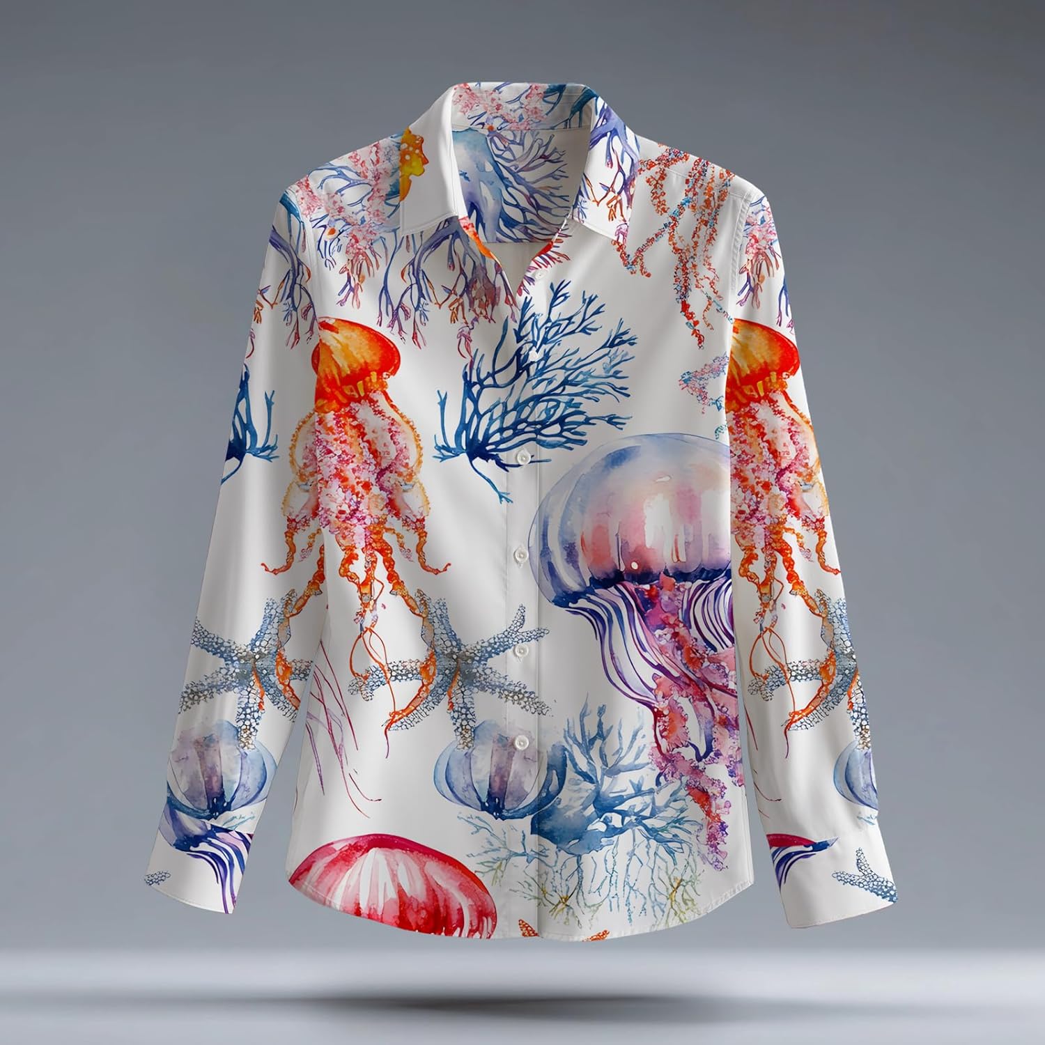 Retro Western Button Up Shirts for Women Oversized Shirts for Women Fall Blouses Hawaiian Vacation Clothes Soft Top - Image 2