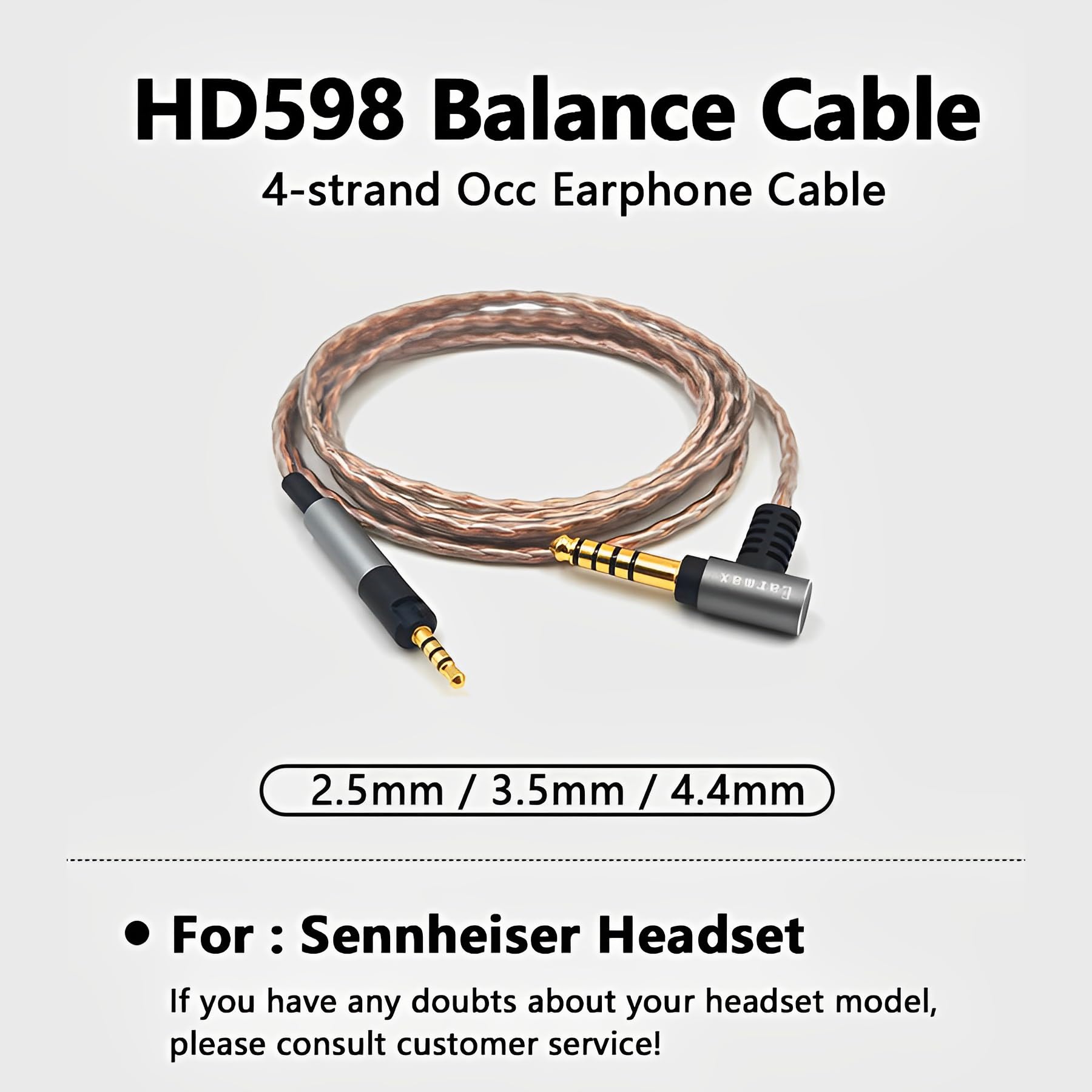 Amazon | Earmax 4.4mm 3.5mm 2.5mm アップグレードOCCバランス
