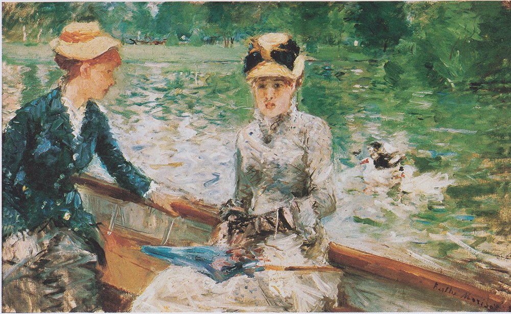 Lámina Berthe Morisot - Sommertag con marco negro para decorar tu salón