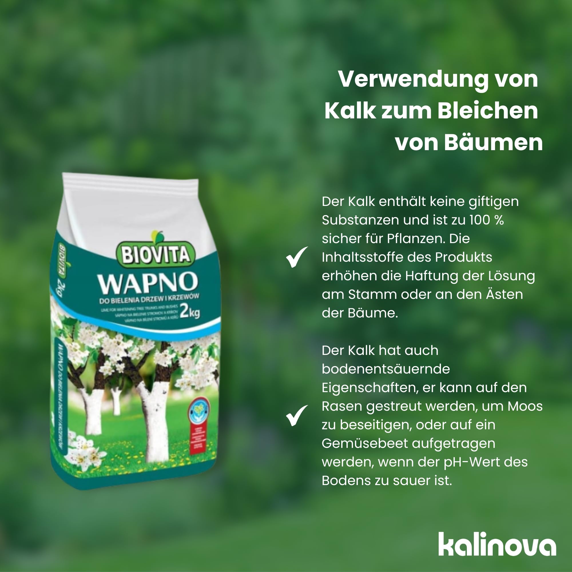 5X Weianstrich Obstbume Baumanstrich - Baum Pflege Frostschutz Gartenkalk  2kg - Set - 10 kg insgesamt - Rasenkalk - Kalk als ergnzender Dnger -  Rasendnger Frhjahr, Herbst : Amazon.de: Garten