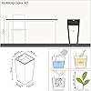 Lechuza Cubico Colour 22 Pot and Insert Set 40 cm