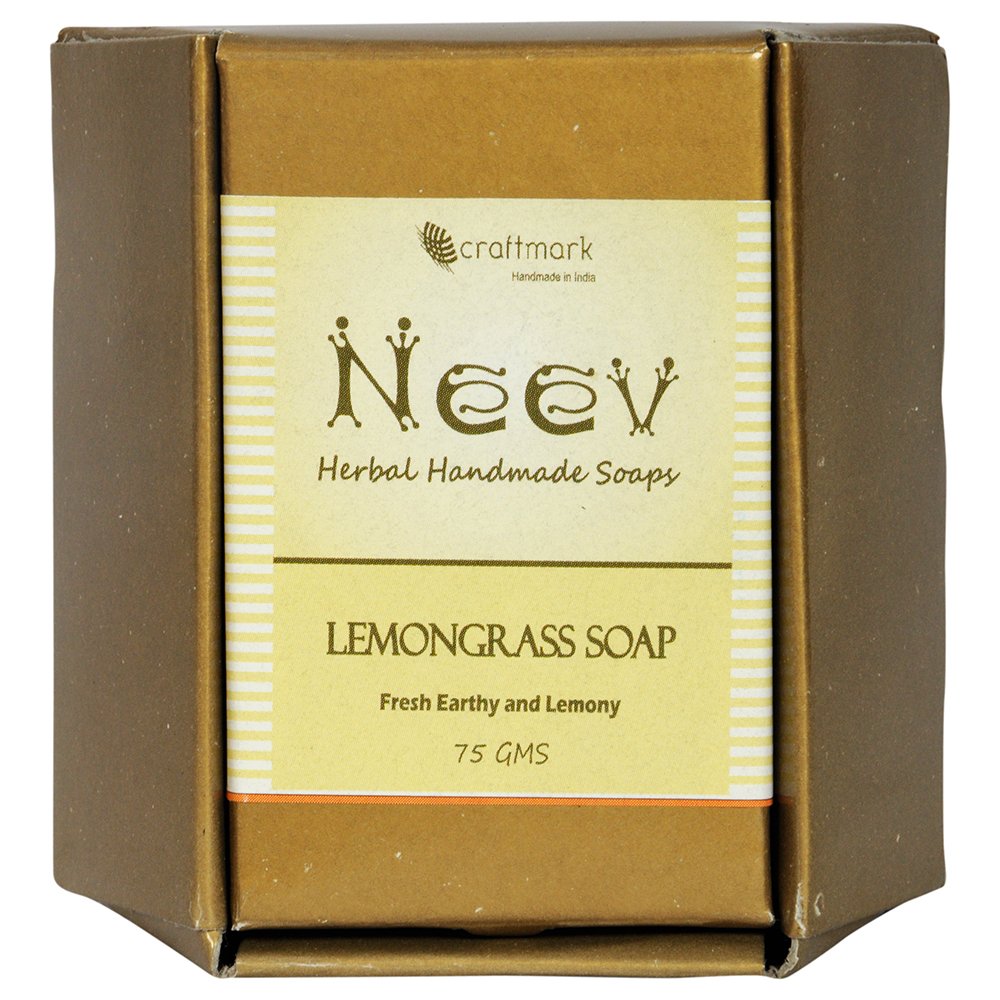 Buy Neev Lemongrass Handmade Soap Fresh, Earthy and Lemony 75gms