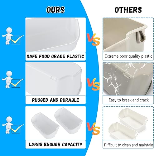 Miniatura 4 de HECASA 240356401 AP2116036 Estante de cubo para puerta de refrigerador, estante de cubo 240356405 240356406 240356409 Solo repuesto contenedor