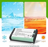 Vista 6 de HHR-P104 NI-MH Batería Recargable para Panasonic 3.6V 830mAh AAA Batería para Teléfonos Inalámbricos