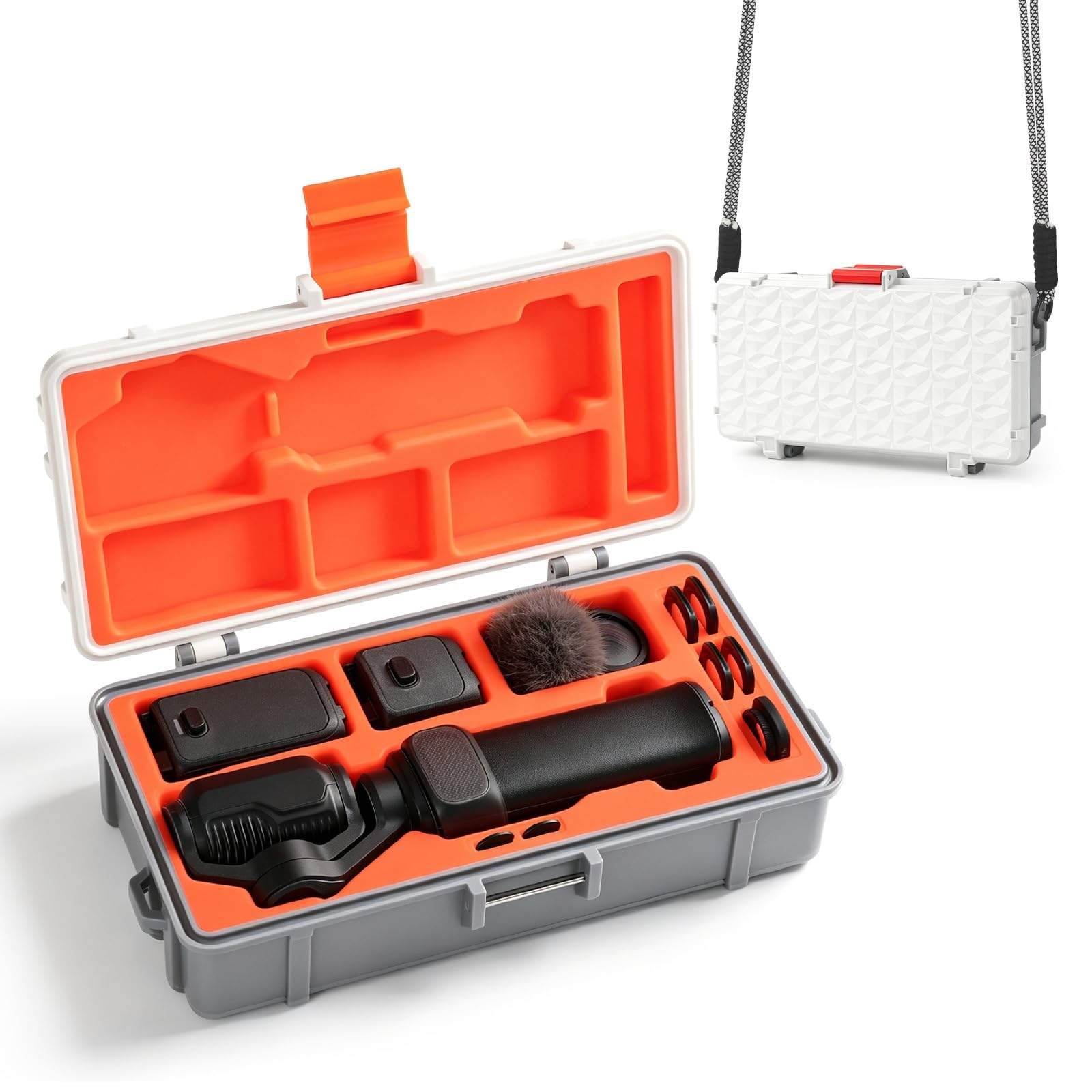 Custodia da trasporto per fotocamera Per Insta30 Luna Ultra Borsa impermeabile, Custodia protettiva rigida da viaggio per Insta360 Luna Ultra Accessori per fotocamera, Bianco