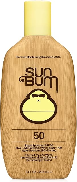 Sun Bum Original SPF 50 Sun Cream Lotion, Broad Spectrum Moisturizing Sunscreen with Vitamin E, Vegan and Reef Friendly with UVA/UVB Protection, 237 ml