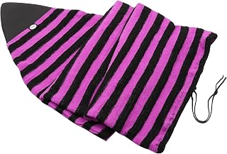 Sharprepublic Surf Board Sock Cover, Protective Bag for Surfboard, Stand Up Paddle Board, Wakeboard, Wakesurf - Red, 5.0ft