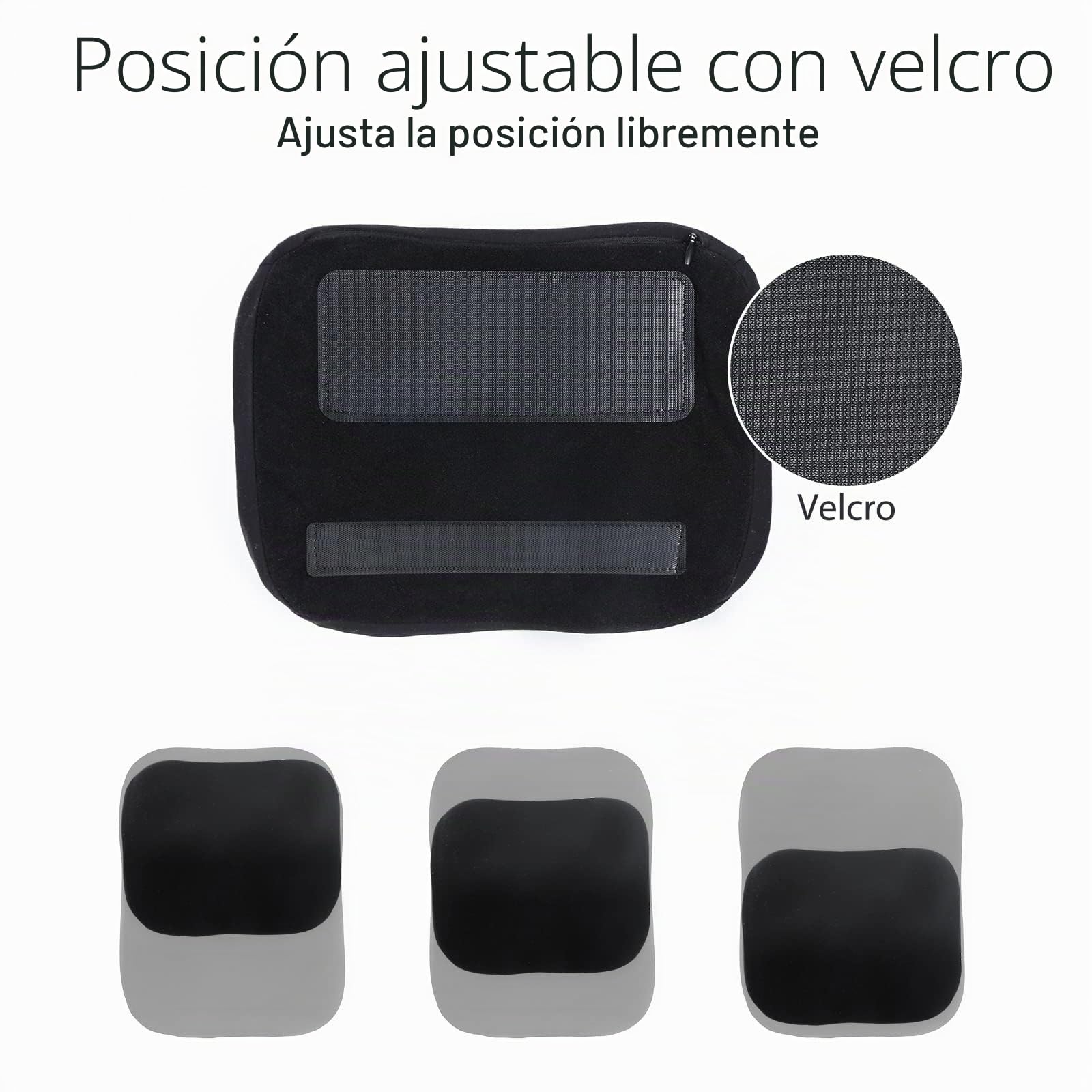 ZATOOTO Ajustable Reposacabezas Coche, Cojin Almohada Cervical Coche para Condu Oficina Gaming, CóModas Transpirables (Negro)