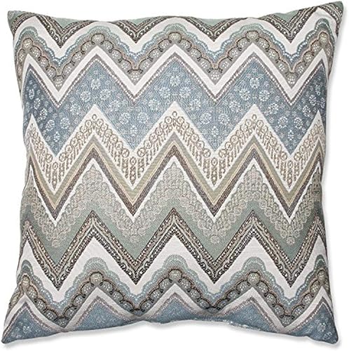 Pillow Perfect Cottage - Almohada de suelo, 24.5 pulgadas, color mineral, azul