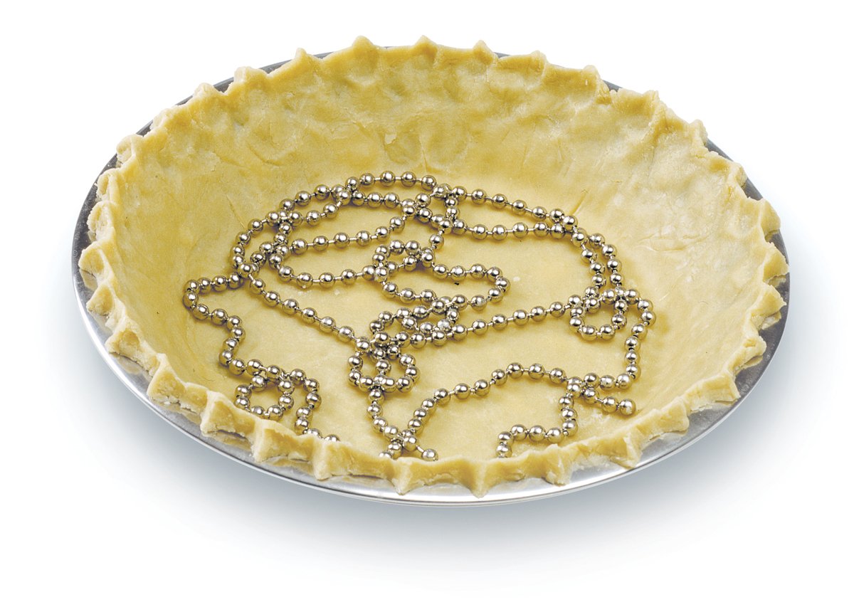 Chaîne de poids à tarte Norpro argentée pour fond de pâte