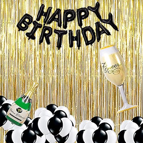 Miniatura 3 de Foil Fringe Curtain, BigBigMe 3 Pack Gold Metallic Tinsel Foil Backdrop,Party Streamers for Birthday Wedding Decor, Door Streamers, Bachelorette
