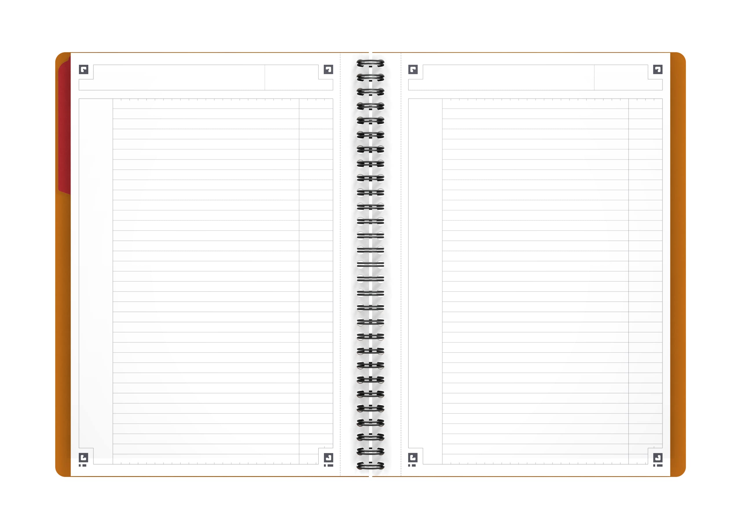 Oxford Bloc-notes B5 - Blocco a righe "International", 160 pagine, 1 divisore a scomparsa, 5 pezzi