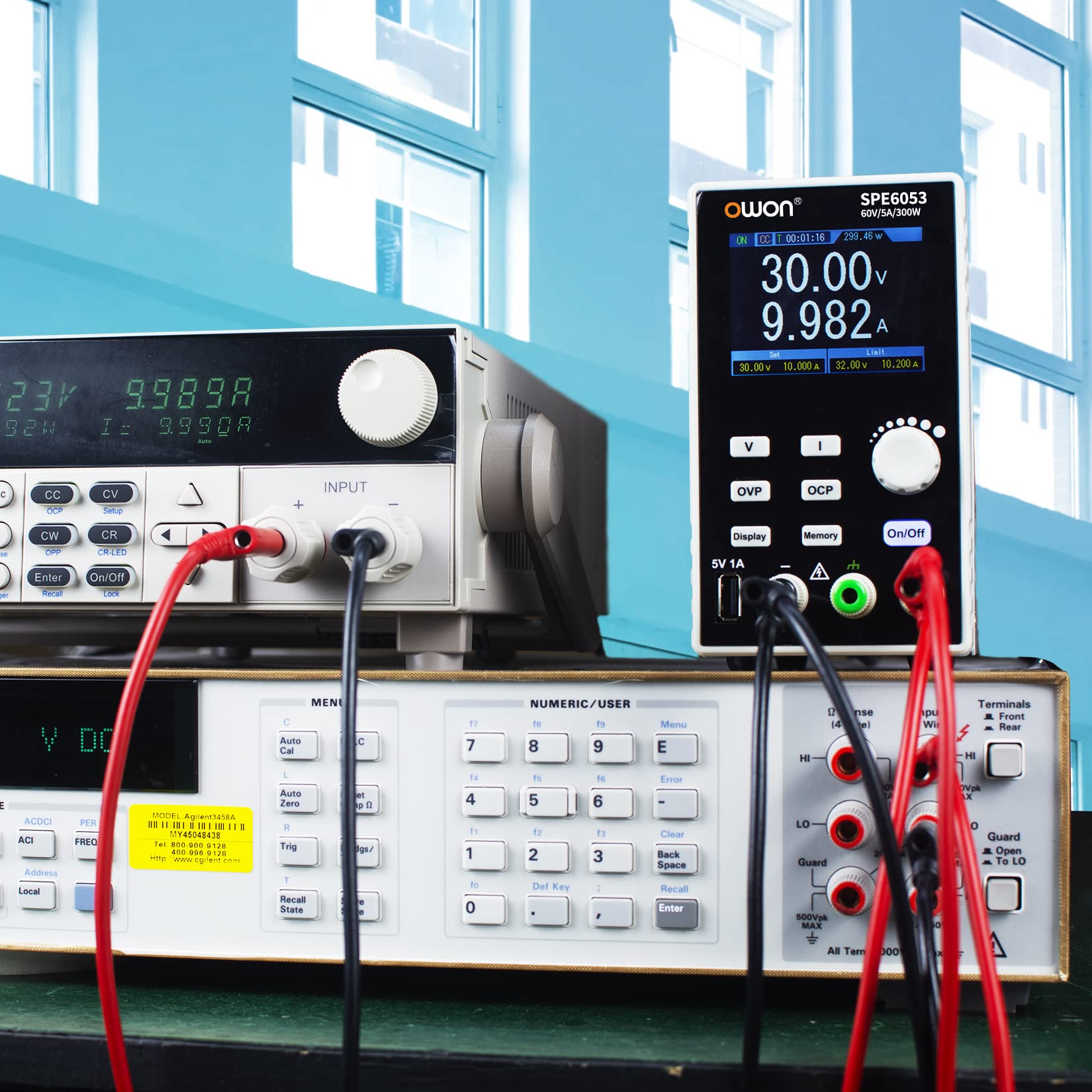 Fuente de alimentación de CC, 300W, 60V/5A, alta resolución a 10mV/1mA, fuente de alimentación de conmutación de canal único para pruebas de electrónica de bricolaje, reparación e investigación