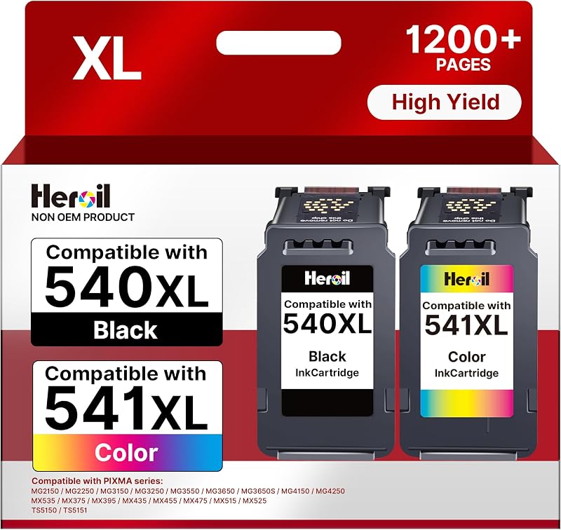 Heroil PG540 XL CL541 XL compatibili Canon