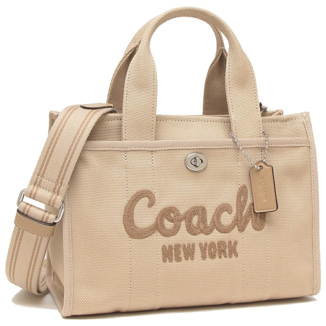 ☆がちゃこ☆ 　COACH ベージュ レザー トートバッグ コーチ COACH バッグ （ベージュ） -waja bazar - 海外