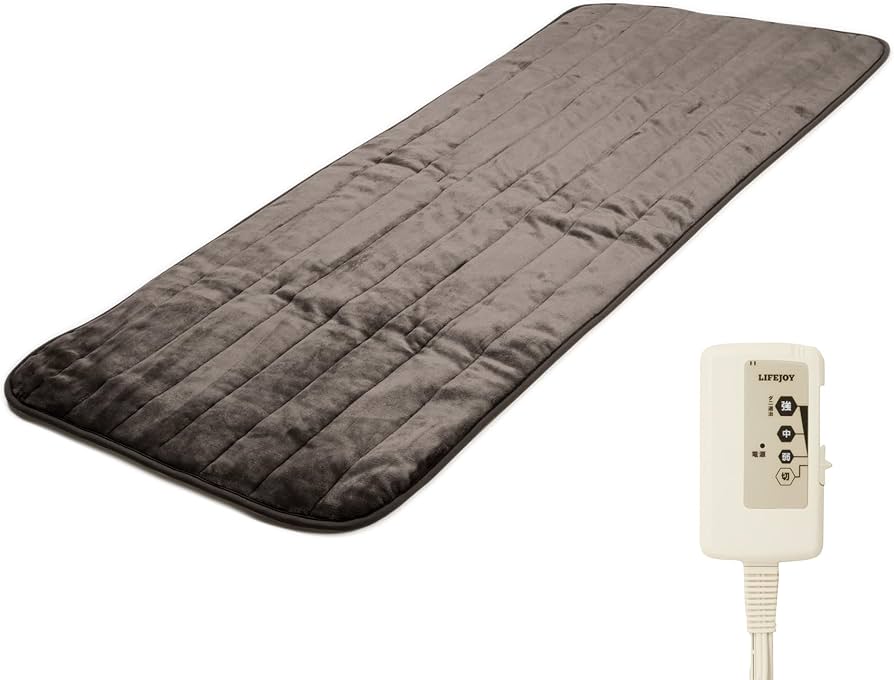 ヒートマット 加熱マット フルボディ用 グレー Amazon | ライフジョイ 日本製 ホットマット ふわまっと ウォーム