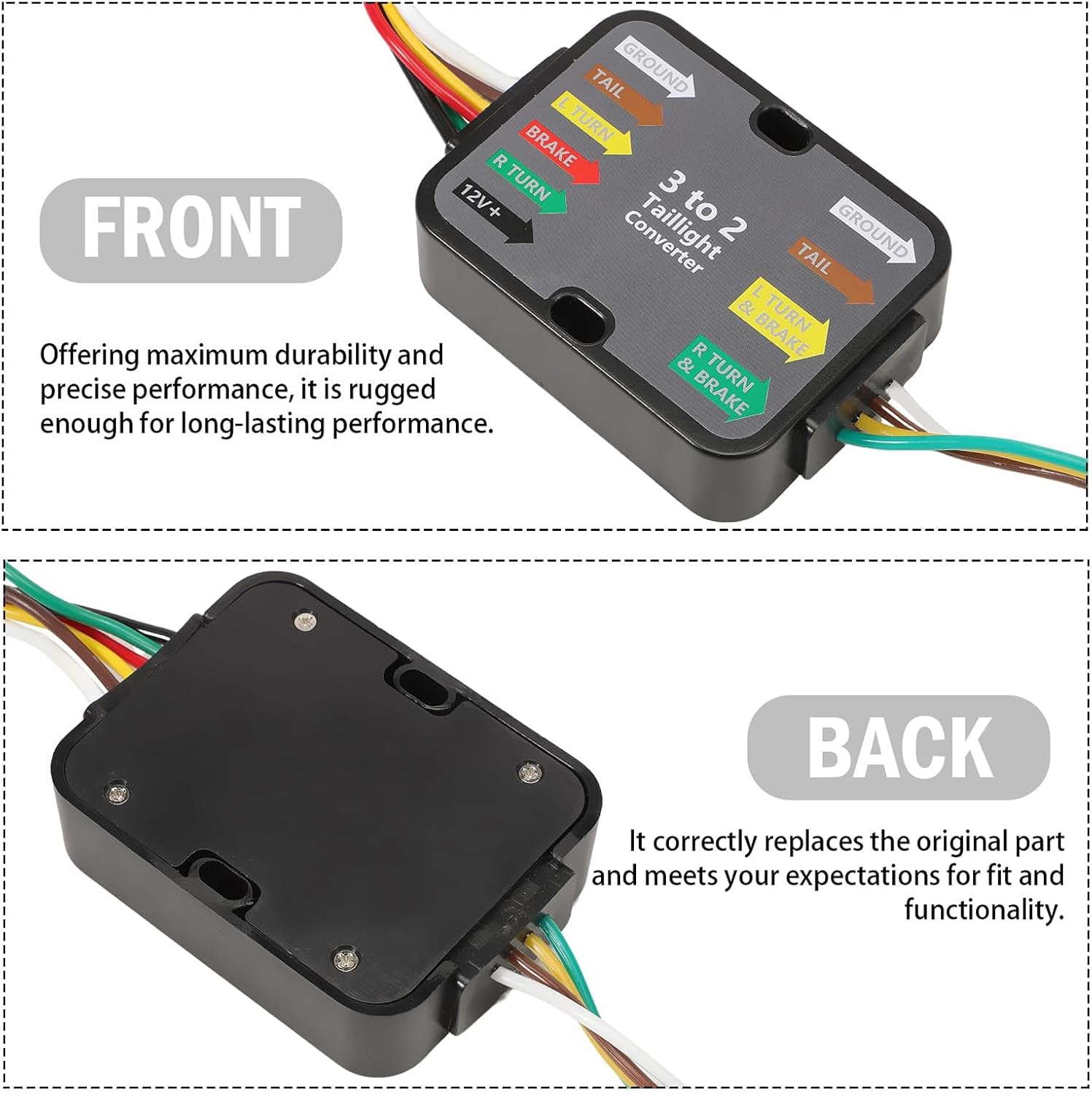 4 Pin 3 Way 2 Trailer Wiring Harness Suitable for 2021-2024 Easy Installation & Secure Connection