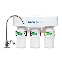 Vista 1 de Sistema de filtro de agua Aquasana para debajo del fregadero - Reduce PFAS, plomo y cloro en el agua potable - Filtración de clarium para la cocina