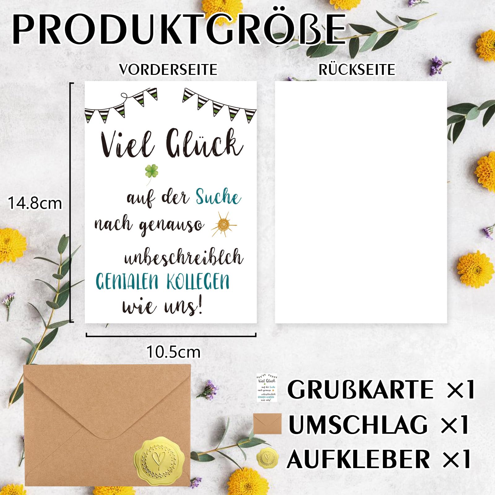 Lustige Abschiedskarte Zum Neuen Job – 15x20 Cm, Mit Umschlag (für Kollegen & Freunde)