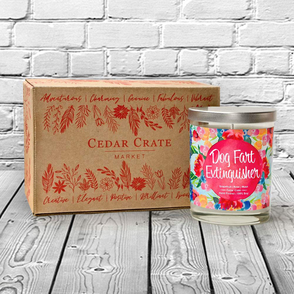 Dog Fart Extinguisher - Funny Scented Candles, Dog Farts Candle, Dog Mom Gifts, Funny Dog Lovers Gifts for Women, Gag Gift, Dog Grandma, Mothers Day, Rescue, Home, Lovers, BFF, Best Friend, Friendship