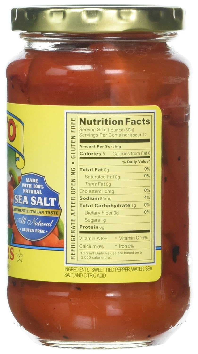 Cento Pepper Red Yellow Roasted, 12 Ounce (Pack of 12)