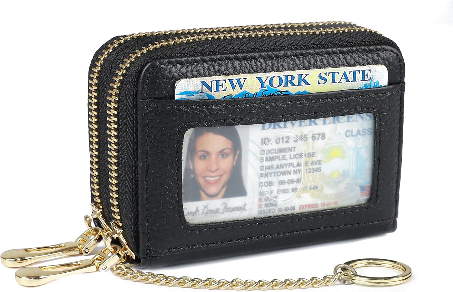 imeetu Rfid Credit Card Holder,Genuine Leather Businese Card Case,Rfid Blocking Wallet for Women & Men