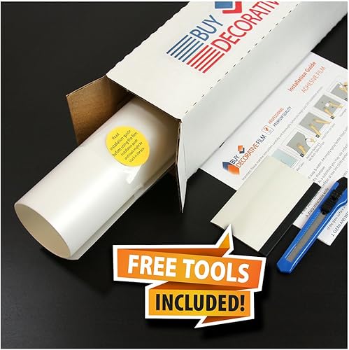 Miniatura 2 de BDF MTWH - Lámina decorativa para ventana, color blanco mate, esmerilado, opaco, privacidad, 48 pulgadas x 12 pies