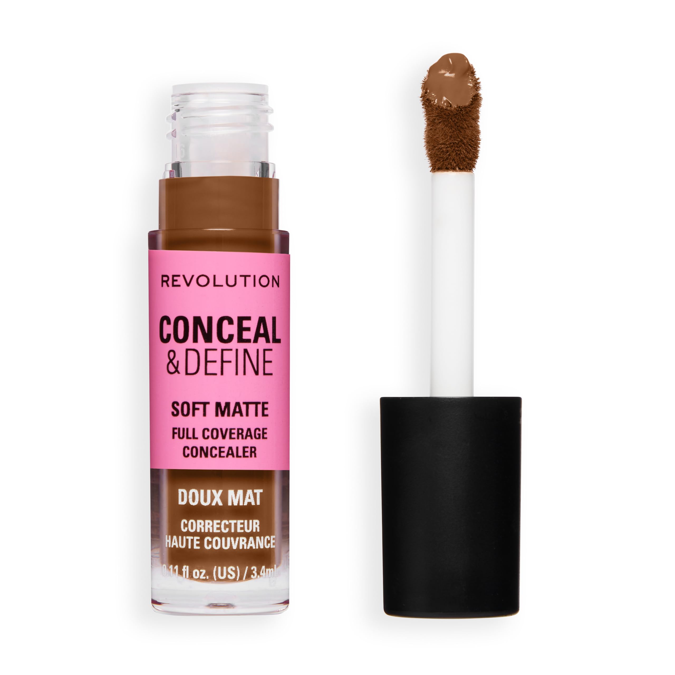 Revolution Conceal & Define Full Coverage Concealer, C16.7NW Dark or Deep