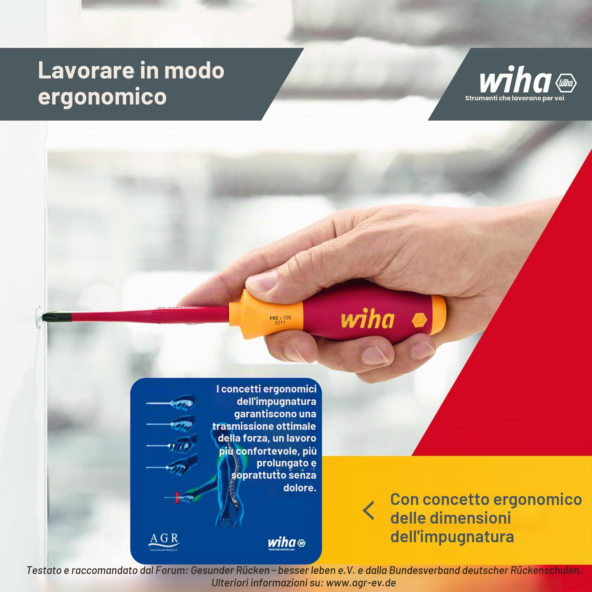 Wiha Set di cacciaviti elettrici slimFix SoftFinish, nero, 12 tlg