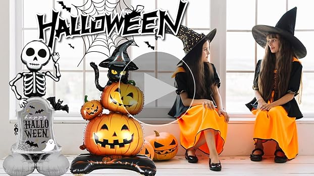 Amazon | ハロウィン バルーン 装飾 2個 高さ約99cm 風船