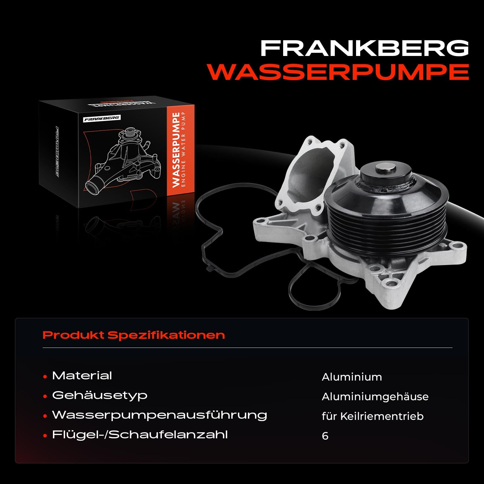Frankberg Pompe à eau, pompe de refroidissement 11518516435
