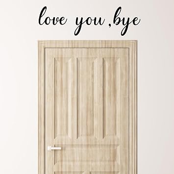 Wall Stickers and Decals, Cute Decor Accessories, Wall Window Personalized Stickers, Rearview Mirror Accessories Love You, Bye
