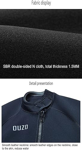 Miniatura 5 de clhjinruoliu 3MM Neoprene Surfing Scuba Diving Snorkeling Swimming Full Body Spearfishing Kitesurf Kayaking Clothes Water Hunting Equipment