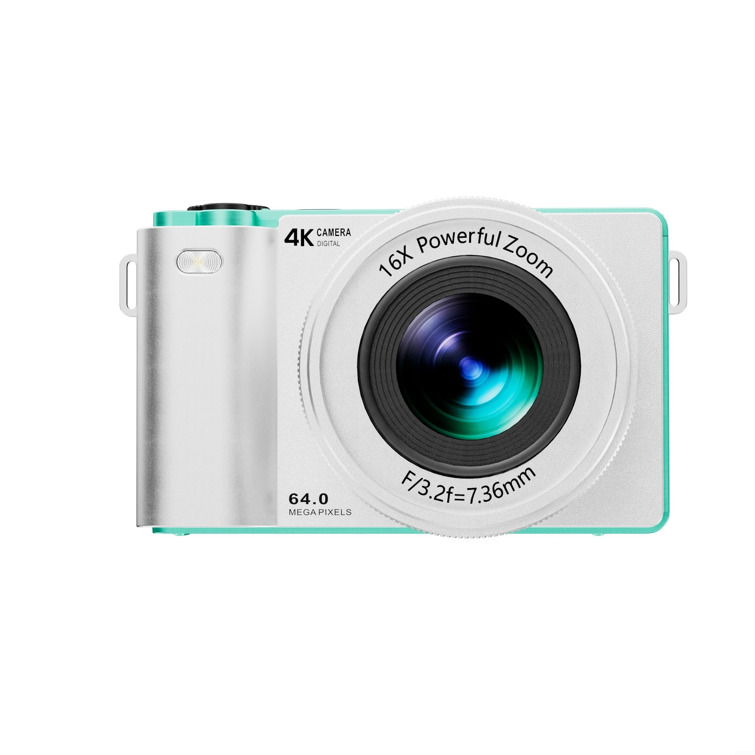 Aparat cyfrowy 64 megapiksele z 16-krotnym powiększeniem i ekranem z klapką